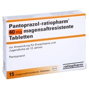 PANTOPRAZOL-ratiopharm 40 mg magensaftr.Tabletten 15 St