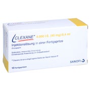 CLEXANE 4.000 I.E. 40mg/0,4ml Inj.-Lsg.i.e.F.-Sp. 10 St