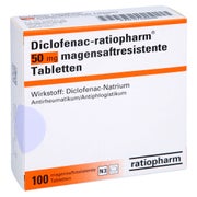 DICLOFENAC-ratiopharm 50 mg magensaftres.Tabl. 100 St
