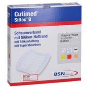 Cutimed Siltec B Schaumverb.17,5x17,5 cm 6 St
