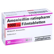 AMOXICILLIN-ratiopharm 1000 mg Filmtabletten 30 St