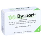 DYSPORT 500 Einheiten Pulver z.Herst.e.Inj.-Lsg. 1 St