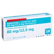 VALSARTAN-1A Pharma plus 80/12,5 mg Filmtabletten 28 St