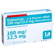 VALSARTAN-1A Pharma plus 160/12,5 mg Filmtabletten 28 St