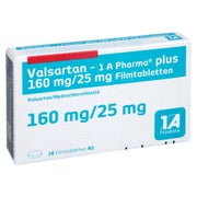 VALSARTAN-1A Pharma plus 160/25 mg Filmtabletten 28 St