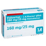 VALSARTAN-1A Pharma plus 160/25 mg Filmtabletten 56 St