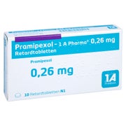 PRAMIPEXOL-1A Pharma 0,26 mg Retardtabletten 10 St