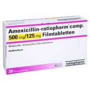 AMOXICILLIN-ratiopharm comp.500mg/125mg 20 St