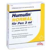 Humulin Normal F.pen Injektionslösung 5X3 ml