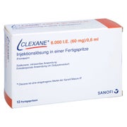CLEXANE 6.000 I.E. 60mg/0,6ml Inj.-Lsg.i.e.F.-Sp. 12 St