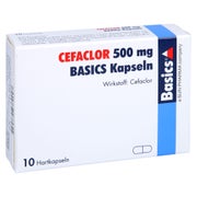 Cefaclor 500 mg BASICS Hartkapseln 10 St
