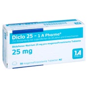 DICLO 25-1A Pharma magensaftresistente Tabletten 50 St