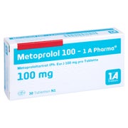 Metoprolol 100-1a Pharma Tabletten 30 St