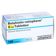 Betahistin-ratiopharm 6 mg Tabletten 100 St