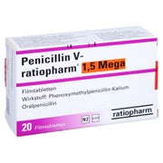 PENICILLIN V-ratiopharm 1,5 Mega Filmtabletten 20 St