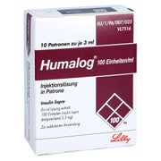 HUMALOG 100 E/ml Patrone Injektionslösung 10X3 ml