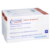 CLEXANE 8.000 I.E. 80mg/0,8ml Inj.-Lsg.i.e.F.-Sp. 24 St