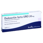 DULOXETIN beta URO 20 mg magensaftres.Hartkapseln 28 St