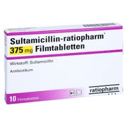 SULTAMICILLIN-ratiopharm 375 mg Filmtabletten 10 St
