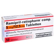 RAMIPRIL-ratiopharm comp.5 mg/12,5 mg Tabletten 50 St