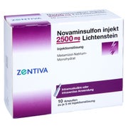 NOVAMINSULFON Injekt 2500 mg Injektionslösung 10X5 ml