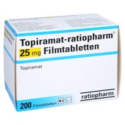 TOPIRAMAT-ratiopharm 25 mg Filmtabletten 200 St