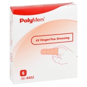Produktabbildung: Polymem Finger Wundschnellverband Gr.2 6 St