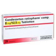 CANDESARTAN-ratiopharm comp. 8 mg/12,5 mg Tabl. 28 St