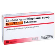 CANDESARTAN-ratiopharm comp. 16 mg/12,5 mg Tabl. 28 St
