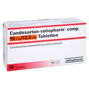 CANDESARTAN-ratiopharm comp. 16 mg/12,5 mg Tabl. 56 St
