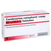 CANDESARTAN-ratiopharm comp. 32 mg/12,5 mg Tabl. 56 St