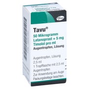 TAVU 50 µg Latanoprost + 5 mg Timolol pro ml ATR 2,5 ml