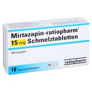 MIRTAZAPIN-ratiopharm 15 mg Schmelztabletten 18 St