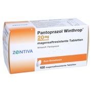 PANTOPRAZOL Winthrop 20 mg magensaftres.Tabletten 100 St
