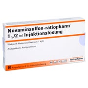 NOVAMINSULFON-ratiopharm 1 g/2 ml Inj.-Lsg.Amp. 10 St