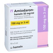 AMIODARON-hameln 50 mg/ml Injektionslösung 10X3 ml