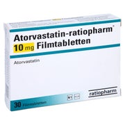 ATORVASTATIN-ratiopharm 10 mg Filmtabletten 30 St