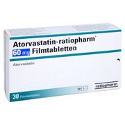 ATORVASTATIN-ratiopharm 60 mg Filmtabletten 30 St