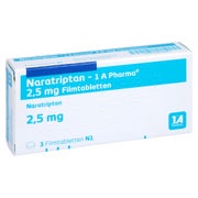 NARATRIPTAN-1A Pharma 2,5 mg Filmtabletten 3 St