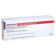 MIRCERA 75 Mikrogramm/0,3 ml Inj.-Lsg.i.e.F.-Sp. 3 St
