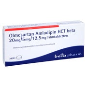 OLMESARTAN Amlodipin HCT beta 20mg/5mg/12,5mg FTA 28 St