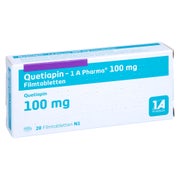 QUETIAPIN-1A Pharma 100 mg Filmtabletten 20 St