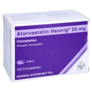 Atorvastatin Hennig 20 mg Filmtabletten 100 St