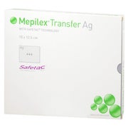 Mepilex Transfer Ag Schaumverband 10x12, 5 St