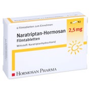 NARATRIPTAN Hormosan 2,5 mg Filmtabletten 6 St