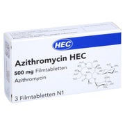 Azithromycin HEC 500 mg Filmtabletten 3 St