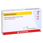 ZOLMITRIPTAN Glenmark 2,5 mg Schmelztabletten 12 St