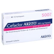 Cefaclor Aristo 500 mg Hartkapseln 10 St
