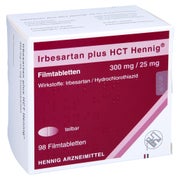 IRBESARTAN plus HCT Hennig 300 mg/25 mg Filmtabl. 98 St