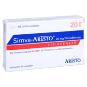 Simva Aristo 20 mg Filmtabletten 30 St